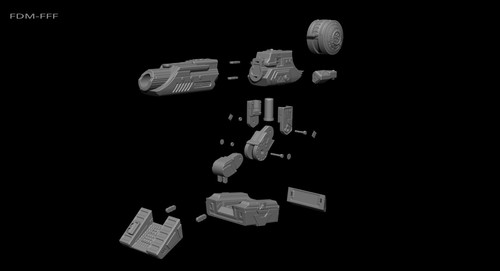 Predator Shoulder Cannon plasma Two Size File for 3D Printer - Model Printing - 第 19/24 張圖片