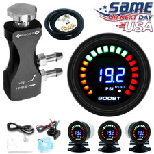 Boost Control Kit Digital 0-45 Psi 52mm Gauge Black Turbosportx In-cabin Mbc