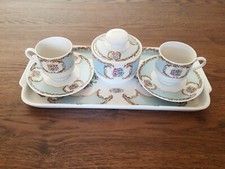 SERVIZIO DA CAFFE' X 2 COMPLETO ANNI 60 WINTERLING BAVARIA finemente decorato 