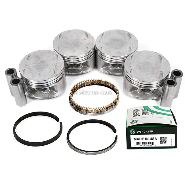 Pistones con anillos aptos 92-96 2.3L Honda Prelude DOHC con anillo H23A1 Foto 2 de 4