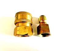 Pressure Washer 3/8" Quick Disconnect Fittings for Female and Male Plug Set