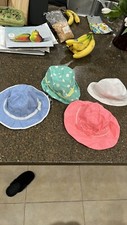 Lot Of 4 Girls Summer Hats, Barely Worn