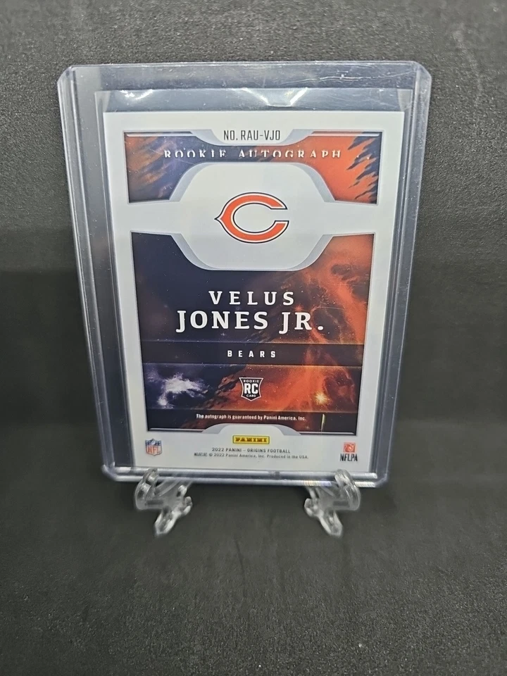 2022 Origins Velus Jones Jr Rookie RC Auto Autograph #RAU-VJO Bears - Image 2 of 2