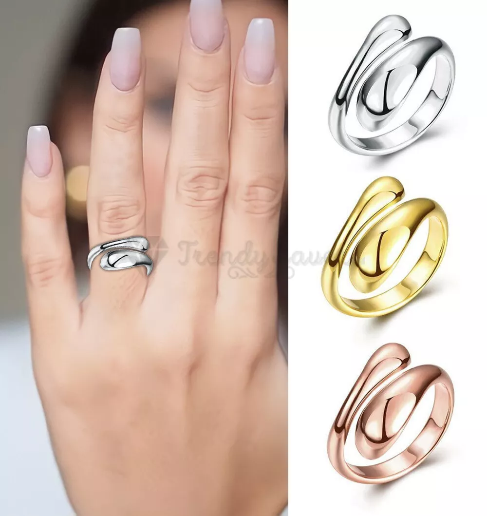 Silver finger deals ring for ladies