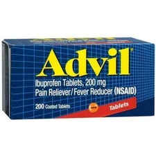 Advil Pain Reliever / Fever Reducer Coated Tablet, 200 Ct Exp 04/26 *Free Shipp