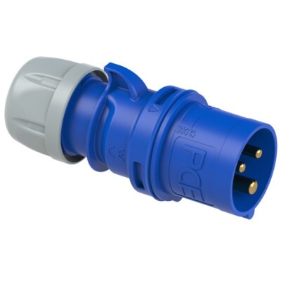 16A CEE Stecker IP44 3-polig 16 A Caravanstecker Campingstecker 3p - PCE 013-6