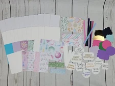 Merry Christmas Greeting Card Kit #1 [Lot of 10, Handmade, Sugarplum Holidays]