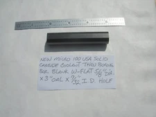 NEW SOLID CARBIDE MICRO 100 SOLID CARBIDE COOLANT THRU 5/8" DIA. X 3" OAL W-FLAT