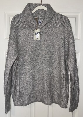 Schott Bros. Midweight Triple Blend Shawl Collar Sweater Men s Medium