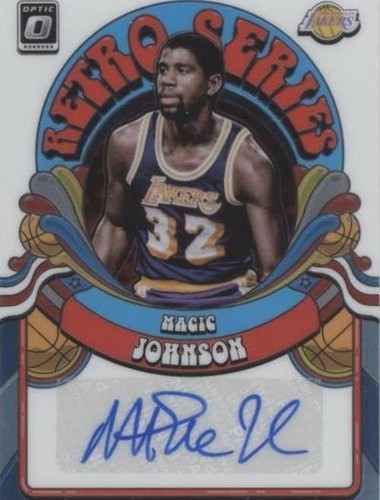 2019-20 Panini Optic Magic Johnson Express Lane Silver Holo Lakers