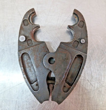 Burndy Crimping Jaw, Imprinted with D3 and 0, L 6" W 3¾, Openings ¾" and 1¼"