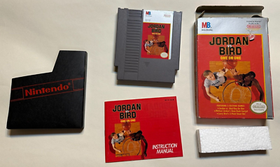 Jordan vs. Bird: One-on-One Complete Nintendo Nes Game CIB