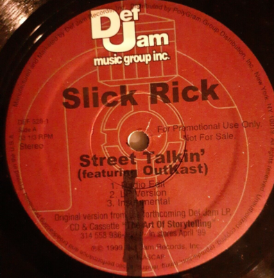 Slick Rick Street Talkin' Outkast Vinyl Record Single | eBay