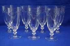 Tiffin Dolores Stem #17453 (7) Iced Tea Glasses, 7"