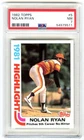 NOLAN RYAN~1982 TOPPS '81 HIGHLIGHT 5TH NO-HITTER PSA-7 NR-MT CARD #5 (NEW CASE)
