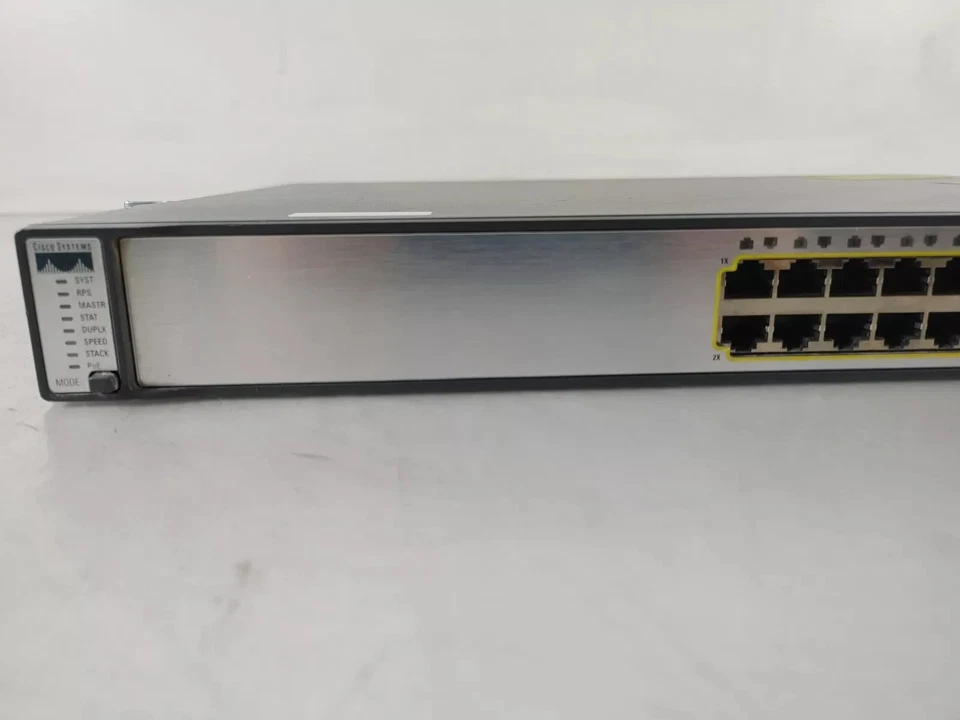 Cisco Catalyst Ws-C3750G-24PS-E 24 Ports PoE Ethernet Switch - Image 3 of 4