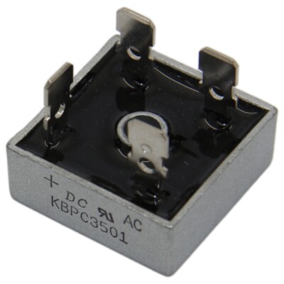 KBPC35005-DC1-DC1 Einphasen Brückengleichrichter : 50V If: 35A Ifsm: 400A DC COM