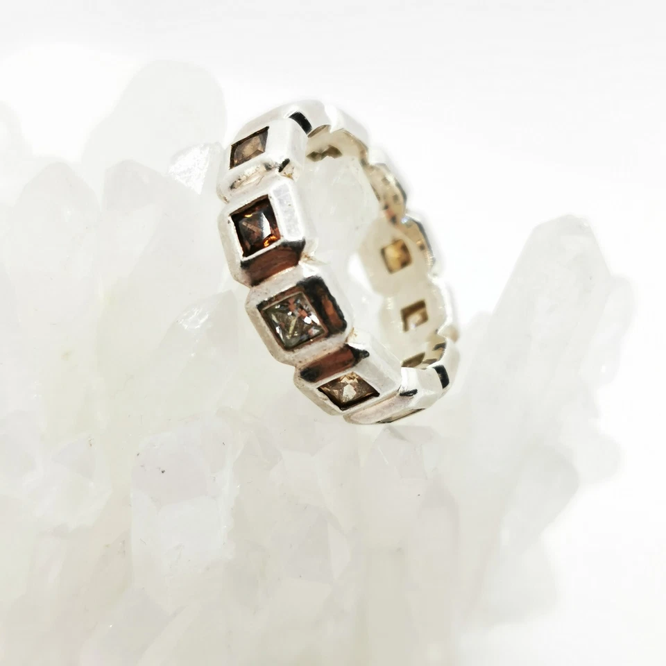 Esprit Stilvolle Rauchquarz Damenring Sterlingsilber Gr. 57 - Bild 2 von 4