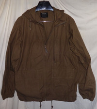 Filson Full Zip Hooded Anorak - M - 20112978 Marsh Olive Dark Brown MADE IN USA