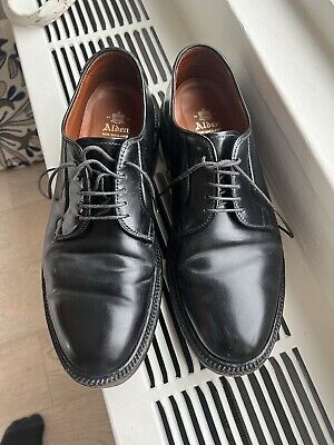 Alden 9901 Plain Toe Blucher Shell Cordovan Black 10E Wide Alden 9901 Plain Toe Blucher Shell Cordovan Black 10E Wide