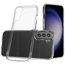 For Samsung s23 FE 5G PURE CRYSTAL Thick 2.0mm ShockProof Chromed Buttons Clear