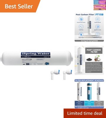 FT15B Activated Post Carbon Water Filter Replacement Cartridge with Quick Con...
