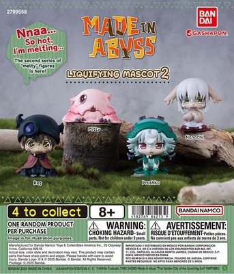 Made in Abyss Liquifying Melting Mascot 2 Gashapon Gacha Capsule Toy - 1 Random