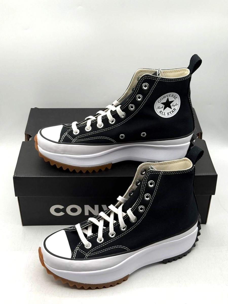Converse Run Star Hike Hi Black White/Gum honey 166800C US M W EUR  41