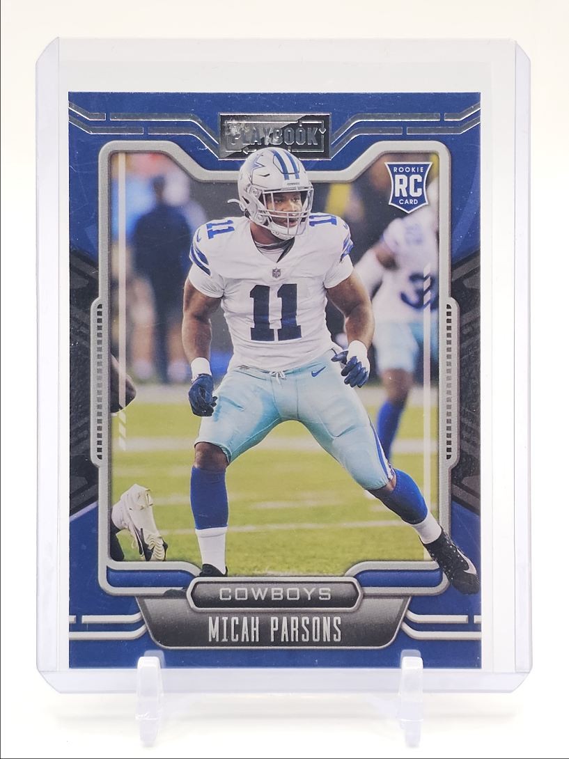 MICAH PARSONS 2021 PLAYBOOK FOOTBALL ROOKIE DALLAS COWBOYS #145 RC Q0044
