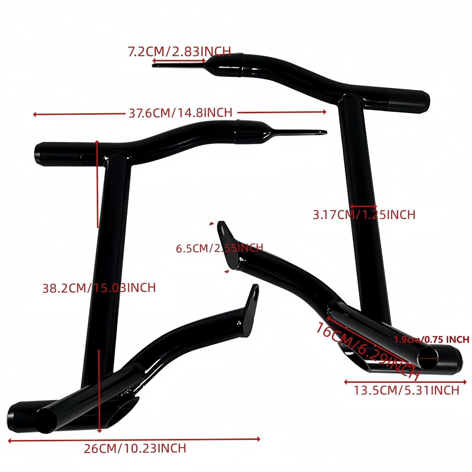 Saddlebags Guards Crash Rails Bars For Harley Touring Road Street Glides 14-23