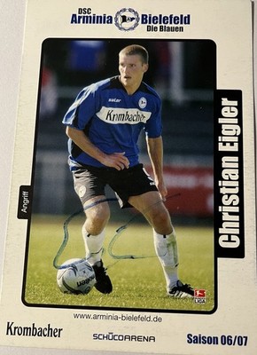 Christian Eigler Autogrammkarte Arminia Bielefeld Handsigniert