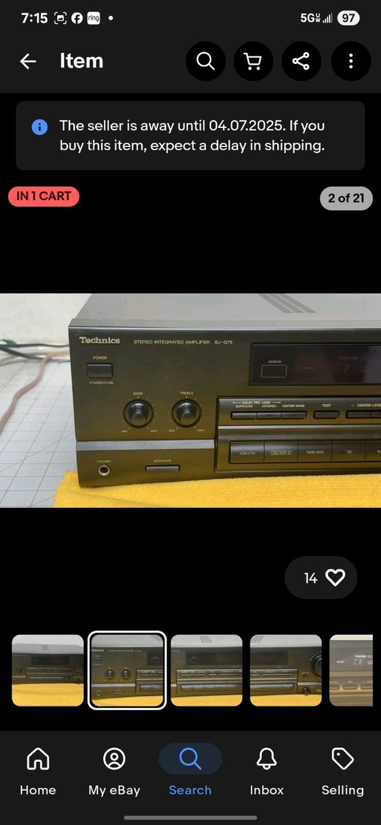 その他 You-oZ Technics TECHNICS SU-G75 STEREO INTEGRATED MONSTER AMPLIFIER DOLBY SURROUND