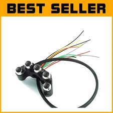 Multi-Function Motorcycle Push Button Switch with 5 Controls for 12V Systems
