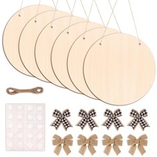 DIYDEC 6 Pack Wood Circles for Crafts 14 Inch Unfinished 14 inch Round