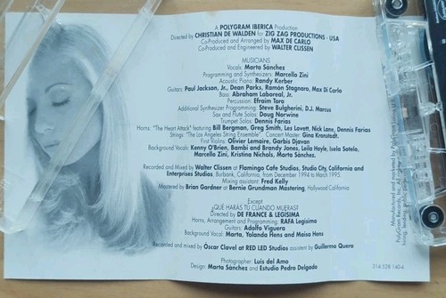 Marta Sanchez: Mi Mundo (PolyGram, Cassette Tape, 1995) Spanish, Rare Vintage - Foto 23 di 24