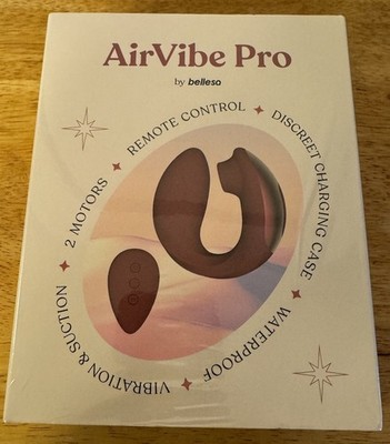 New Bellesa AirVibe Pro PERSONAL LOVE MASSAGER Remote Control Waterproof