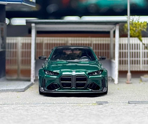 SW 1:64 Green M4 ADRO BODY KIT Coupe Sports Model Diecast Metal Car Collection - Picture 7 of 9