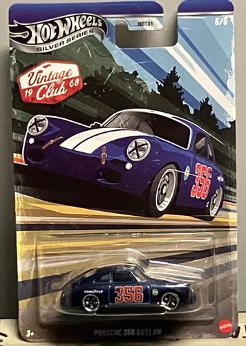2026 HOT WHEELS SILVER SERIES VINTAGE CLUB PORSCHE 356 OUTLAW METAL BASE CHASE