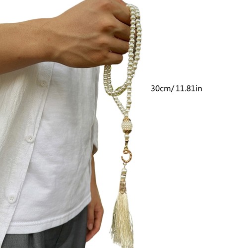 Muslims Prayer Tasbih Bead Artificial Pearls for Daily Spiritual Practice - Picture 8 of 11