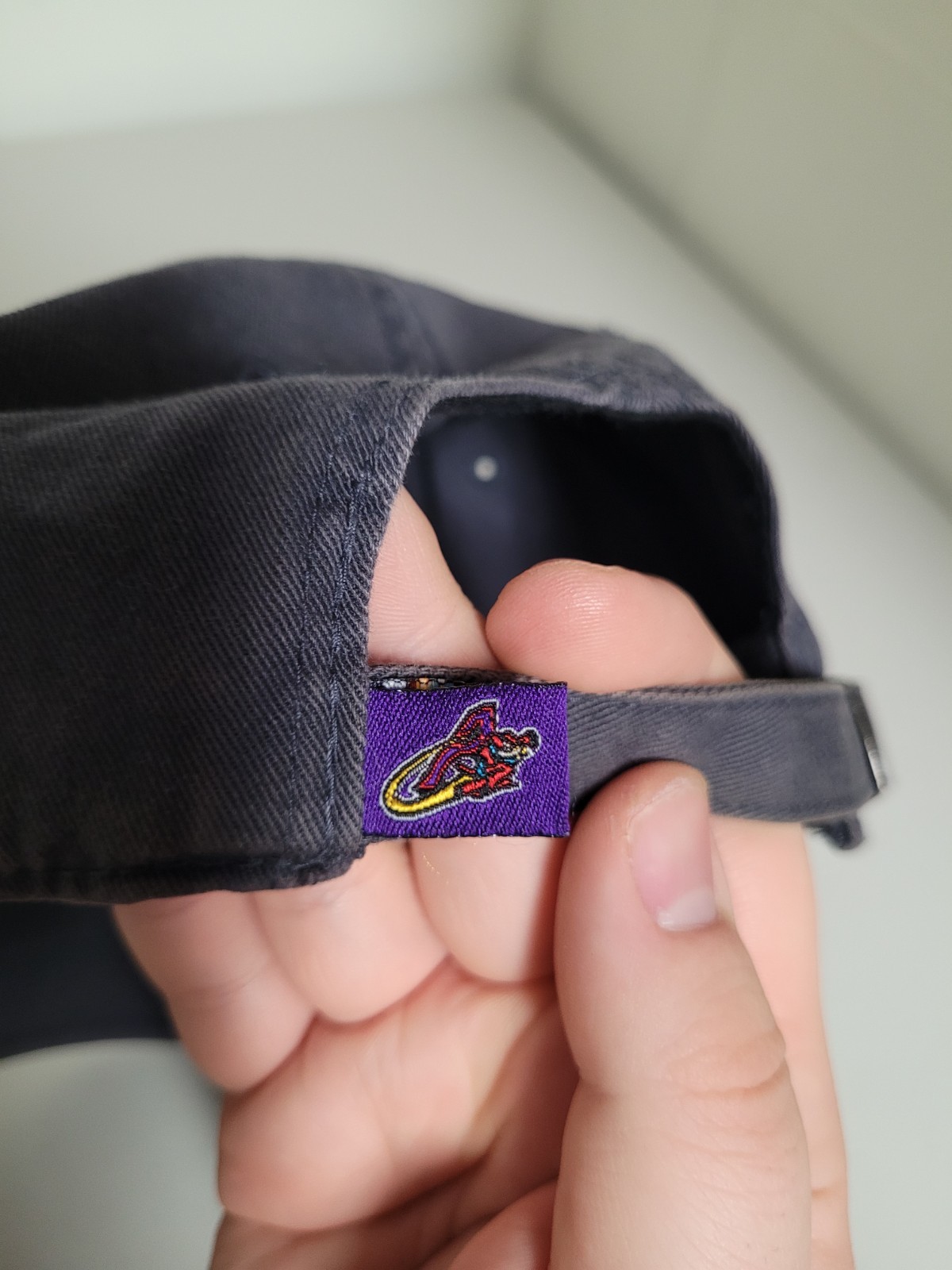 Vintage Akron Aeros Adjustable Baseball Hat Cap Blue-Gray Twins Enterprise Look