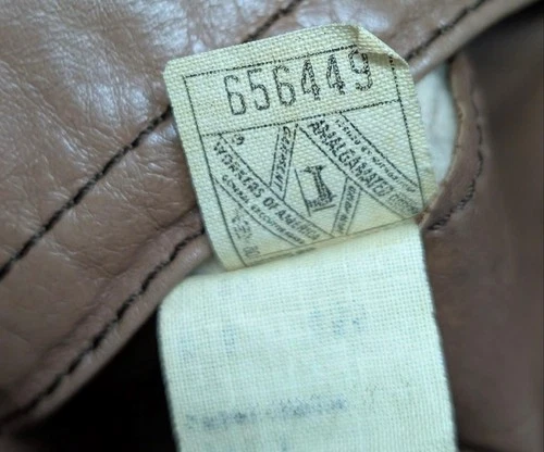 vintage USA made TRENCH COAT leather 42 sherlock BELTED double breasted M brown image 7