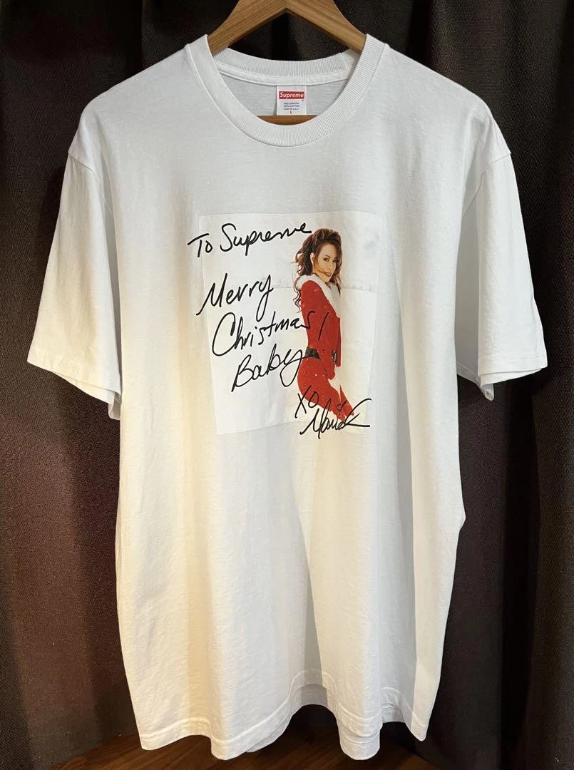 T shirt homme Supreme L Mariah Carey imprimé devant emblématique streetwear rare limité
