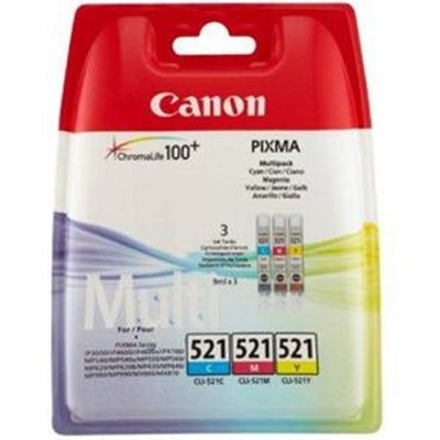 CANON CLI-521 Multipack 2934B010 cyan, magenta , gelb 3 x 9ml