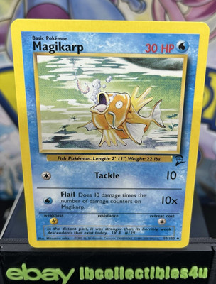 Pokémon Card TCG Magikarp Base Set 2 50/130 Regular Unlimited Uncommon MINT  F/S
