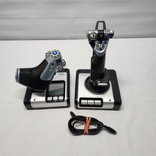 Saitek X52 Flight Control System Joystick Throttle PC USB Set Read Condition