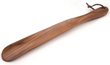 Wooden Shoe Horn Wood Shoehorn with Handle for Seniors Women Men Kids, 15'' Long