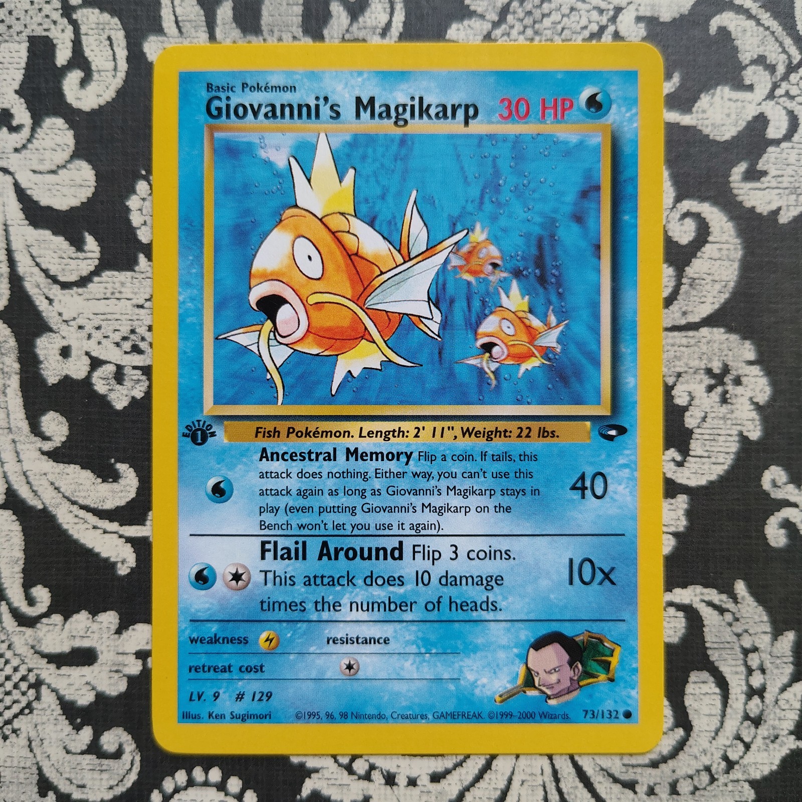 Pokémon TCG Giovanni's Magikarp 73/132 Gym Challenge 1st Edition NM vintage