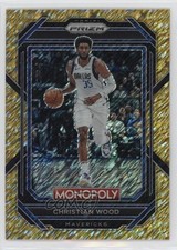 2022-23 Panini Prizm Monopoly Gold Money Shimmer 275/500 Christian Wood #20 1f7d