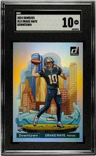 2024 Drake Maye #13 Downtown Rookie Card SGC 10 Gem Mint (PSA 10 ~$5k Save Big$)