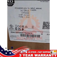 New Allen Bradley 20AC5P0A0AYNANC0 3-Phase 2.2kW 5A 400V 3HP AC Drive